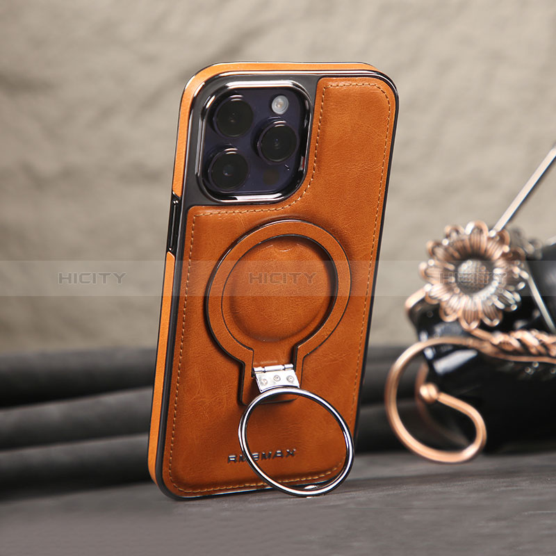 Funda Lujo Cuero Carcasa con Mag-Safe Magnetic JD1 para Apple iPhone 14 Pro