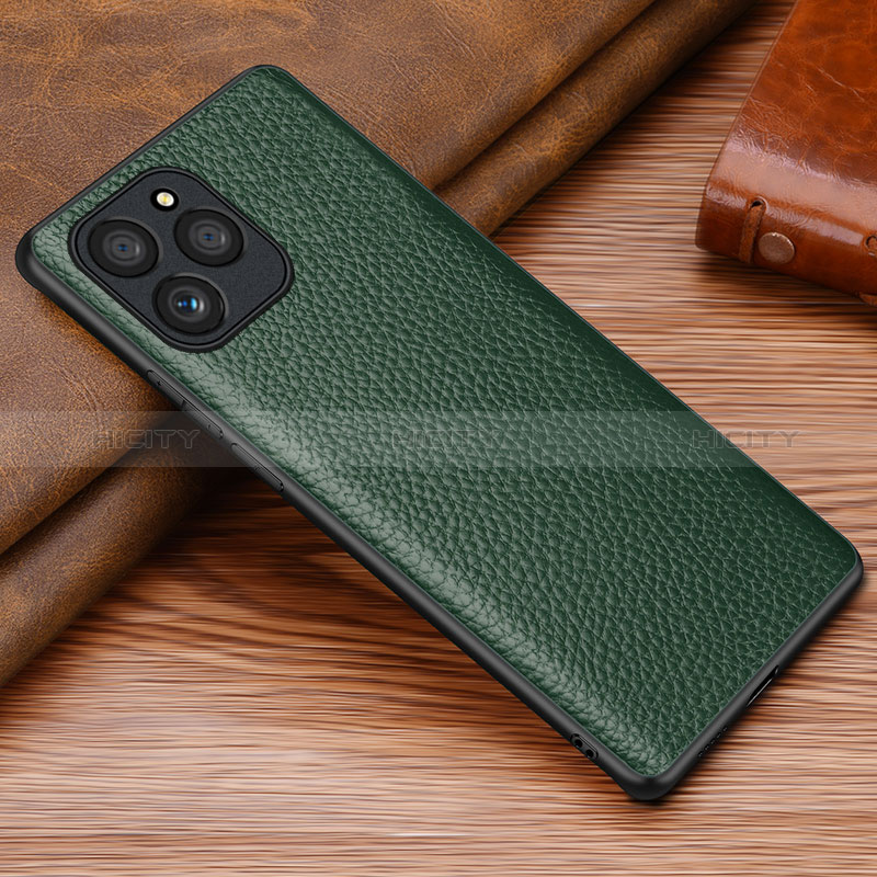 Funda Lujo Cuero Carcasa DL1 para Huawei Honor 60 SE 5G Verde