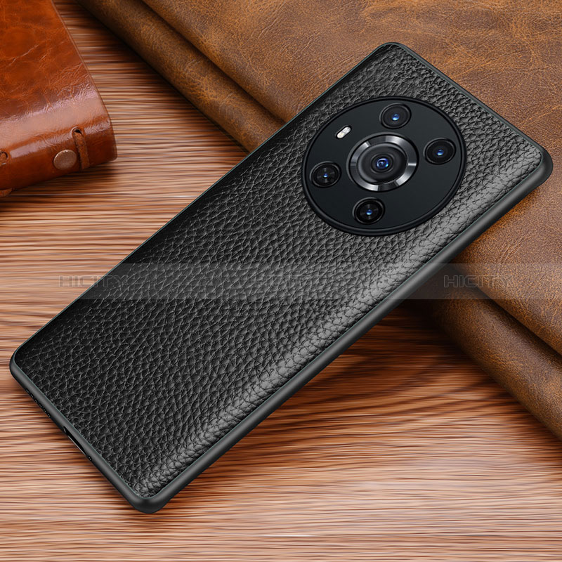 Funda Lujo Cuero Carcasa DL1 para Huawei Honor Magic3 5G Negro