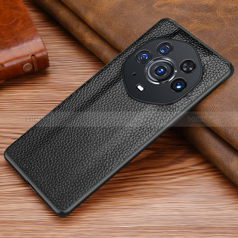 Funda Lujo Cuero Carcasa DL1 para Huawei Honor Magic3 Pro+ Plus 5G Negro