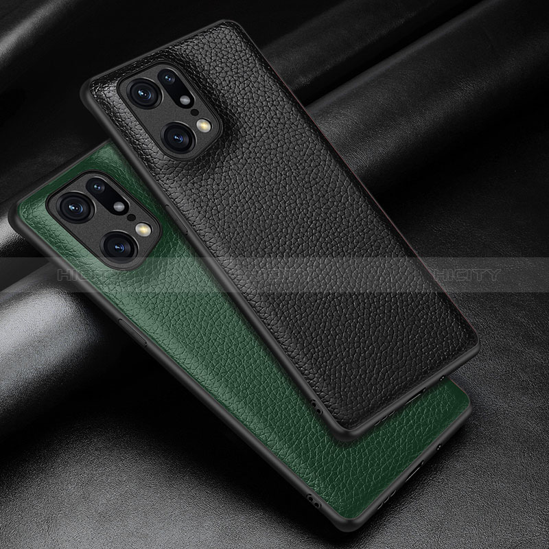 Funda Lujo Cuero Carcasa DL1 para Oppo Find X5 5G