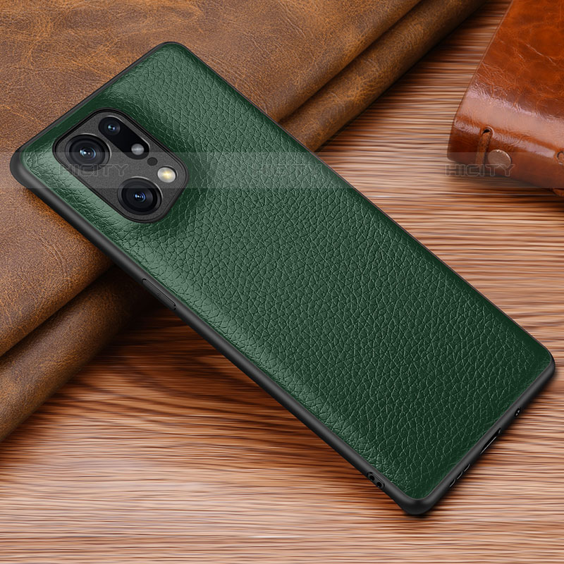 Funda Lujo Cuero Carcasa DL1 para Oppo Find X5 Pro 5G