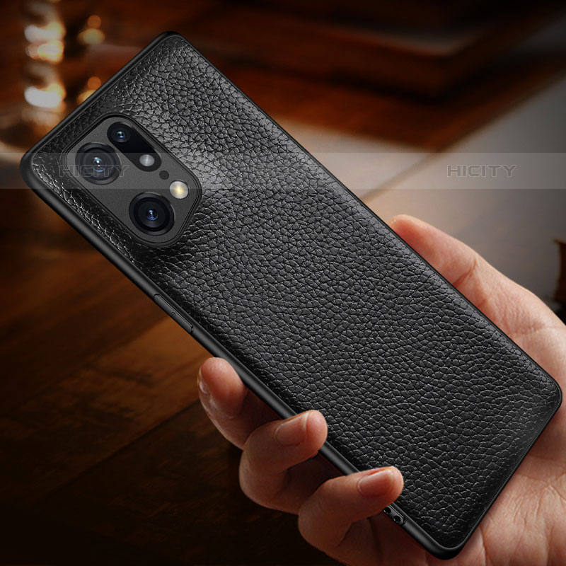 Funda Lujo Cuero Carcasa DL1 para Oppo Find X5 Pro 5G