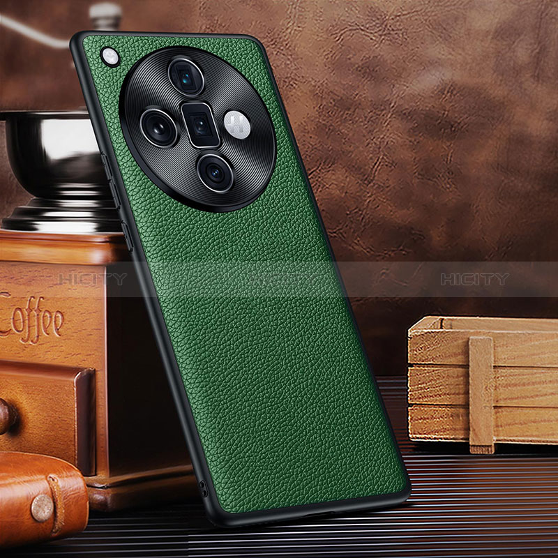 Funda Lujo Cuero Carcasa DL1 para Oppo Find X7 Ultra 5G Verde