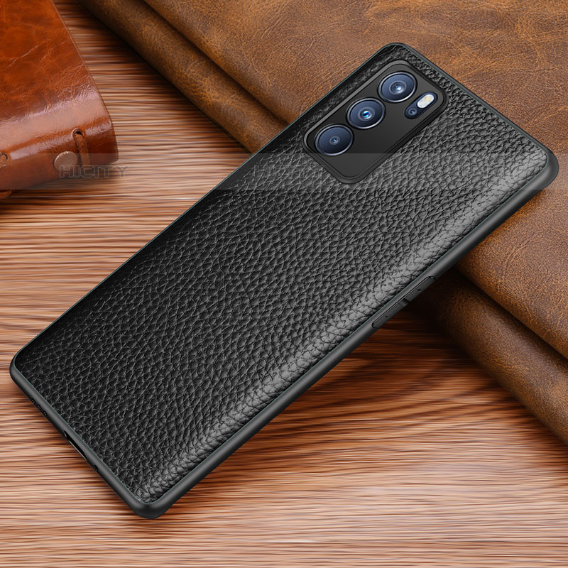 Funda Lujo Cuero Carcasa DL1 para Oppo Reno6 Pro 5G India