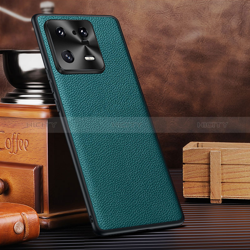 Funda Lujo Cuero Carcasa DL1 para Xiaomi Mi 13 Pro 5G Cian