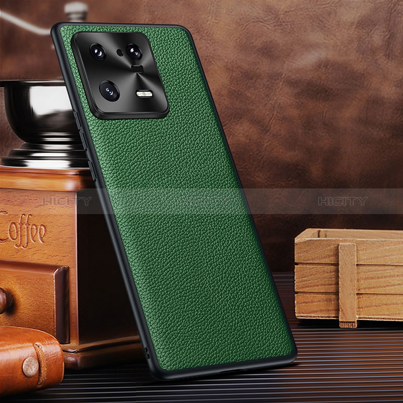 Funda Lujo Cuero Carcasa DL1 para Xiaomi Mi 13 Pro 5G Verde