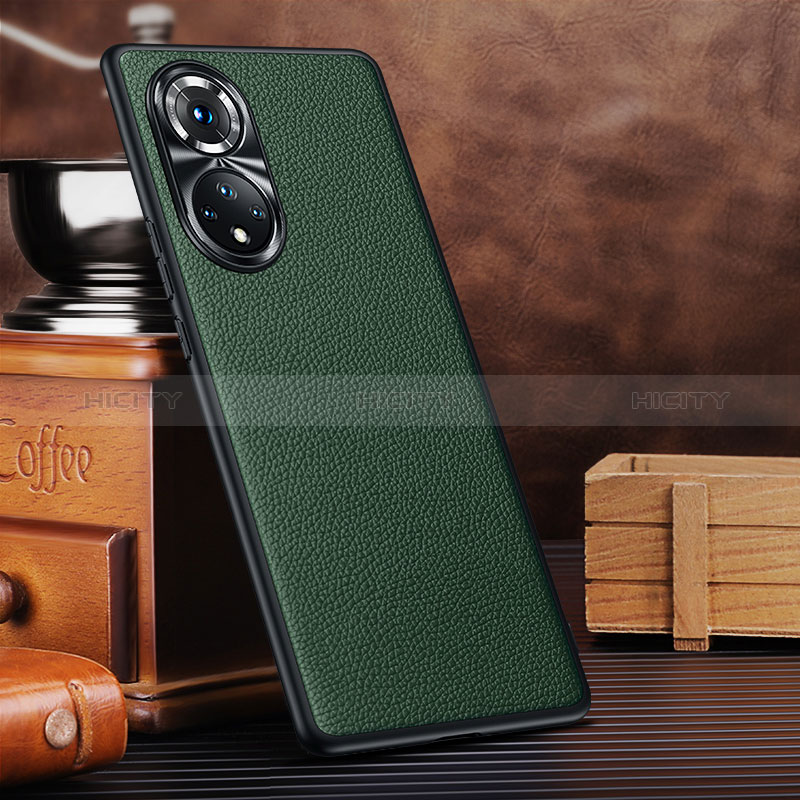 Funda Lujo Cuero Carcasa DL3 para Huawei Honor 50 5G Verde