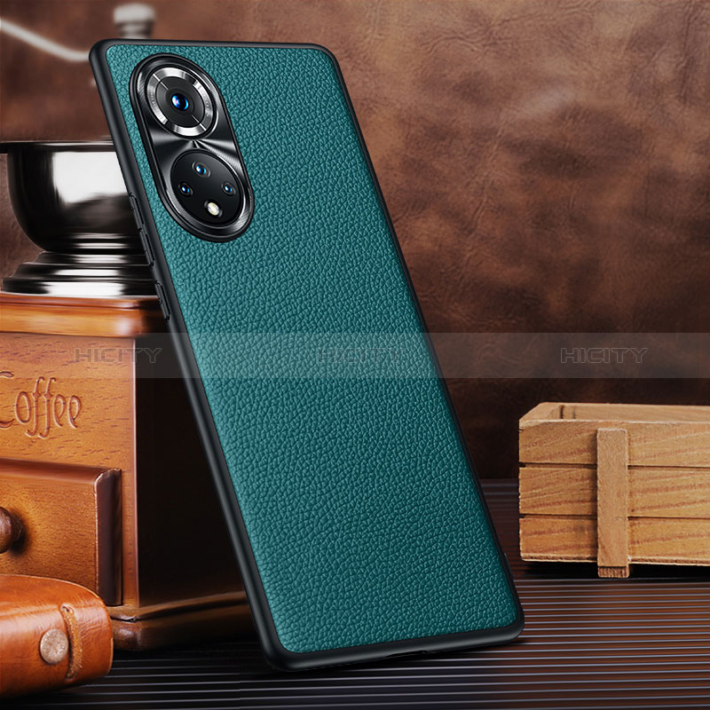 Funda Lujo Cuero Carcasa DL3 para Huawei Honor 50 Pro 5G Cian