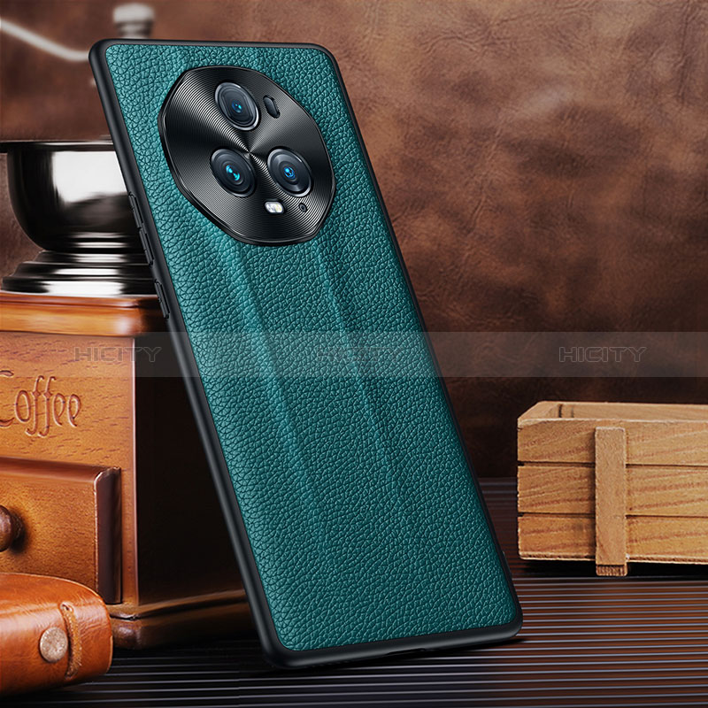 Funda Lujo Cuero Carcasa DL3 para Huawei Honor Magic5 Ultimate 5G Cian