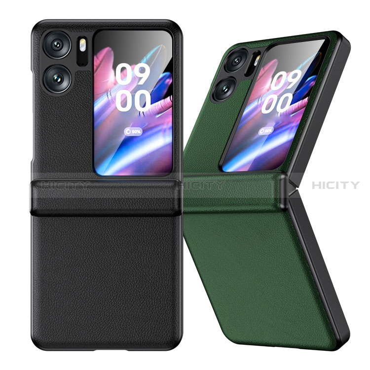 Funda Lujo Cuero Carcasa DL3 para Oppo Find N2 Flip 5G