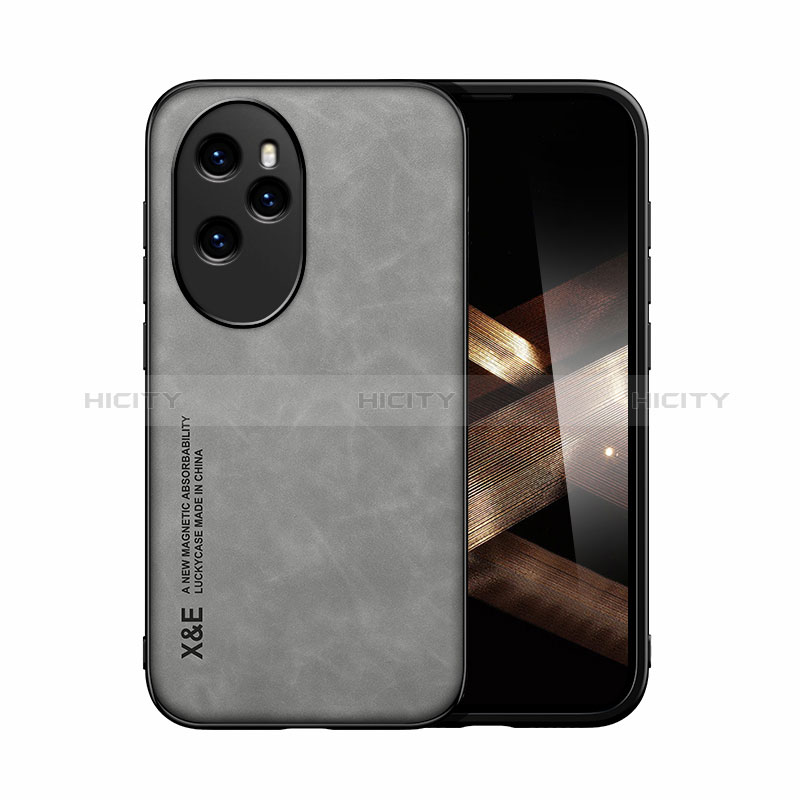 Funda Lujo Cuero Carcasa DY1 para Huawei Honor 100 Pro 5G Gris