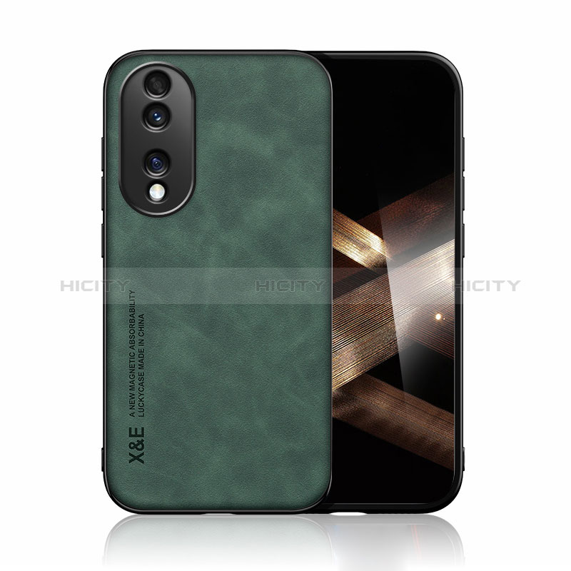 Funda Lujo Cuero Carcasa DY1 para Huawei Honor X7b Verde