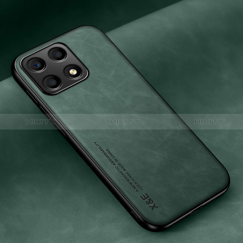 Funda Lujo Cuero Carcasa DY1 para Huawei Honor X8a 4G Verde