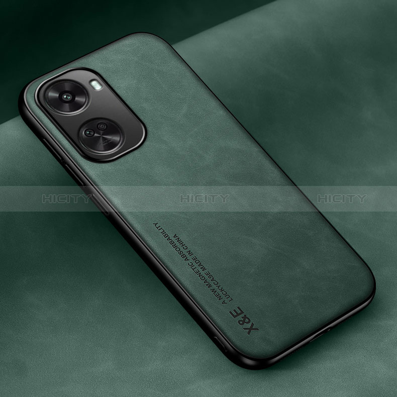 Funda Lujo Cuero Carcasa DY1 para Huawei Nova 11 SE Verde