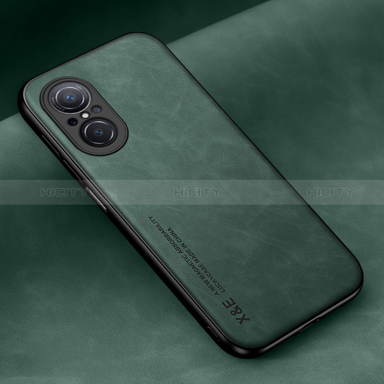 Funda Lujo Cuero Carcasa DY1 para Huawei Nova 9 SE Verde