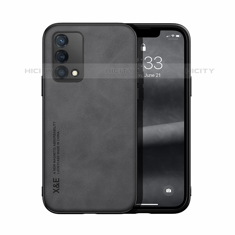 Funda Lujo Cuero Carcasa DY1 para Oppo A74 4G Negro