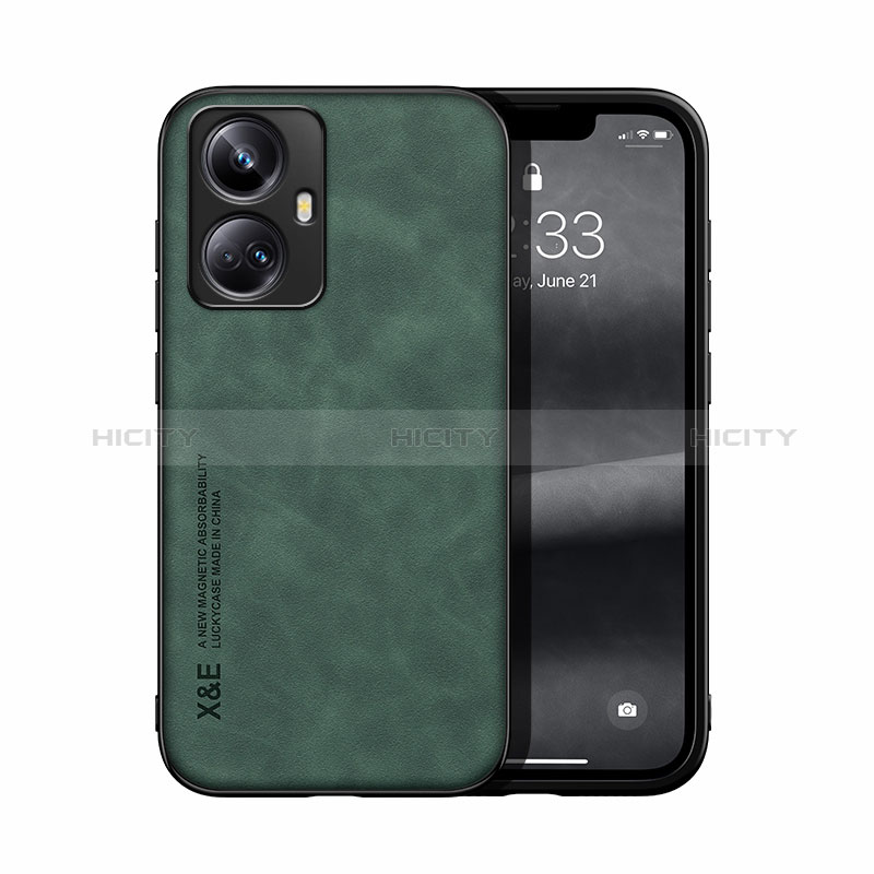 Funda Lujo Cuero Carcasa DY1 para Realme 10 Pro+ Plus 5G Verde