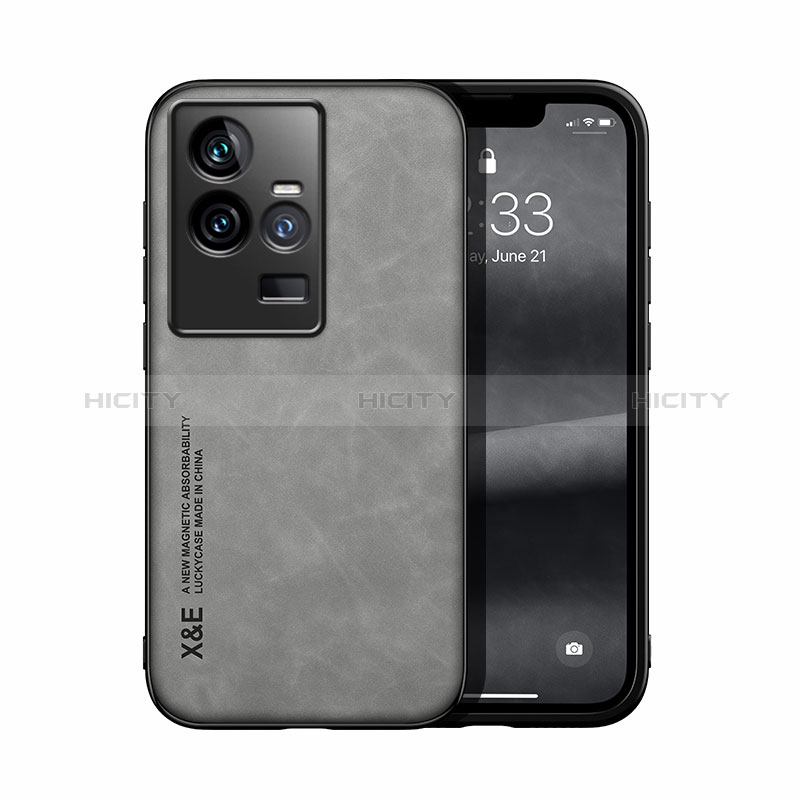 Funda Lujo Cuero Carcasa DY1 para Vivo iQOO 11 Pro 5G Gris