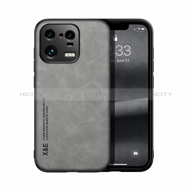 Funda Lujo Cuero Carcasa DY1 para Xiaomi Mi 13 Pro 5G Gris