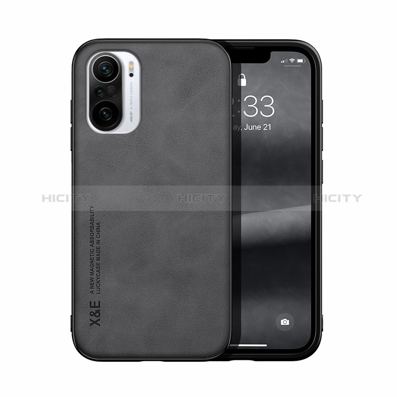 Funda Lujo Cuero Carcasa DY1 para Xiaomi Poco F3 5G Negro