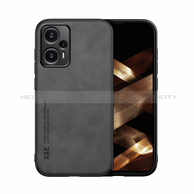 Funda Lujo Cuero Carcasa DY1 para Xiaomi Poco F5 5G Negro