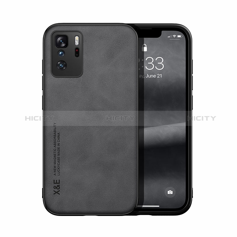 Funda Lujo Cuero Carcasa DY1 para Xiaomi Redmi Note 10 Pro 5G Negro