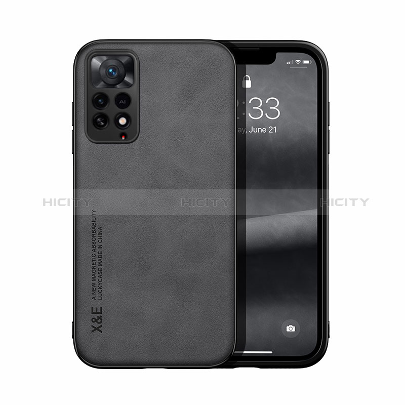 Funda Lujo Cuero Carcasa DY1 para Xiaomi Redmi Note 11 Pro 4G Negro