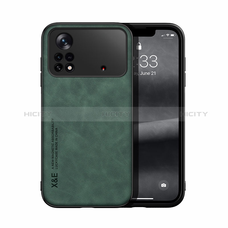 Funda Lujo Cuero Carcasa DY1 para Xiaomi Redmi Note 11E Pro 5G Verde