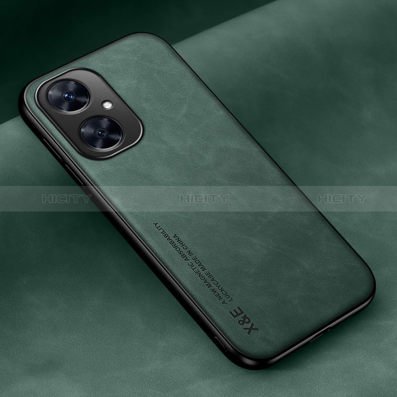 Funda Lujo Cuero Carcasa DY2 para Huawei Nova 11i Verde