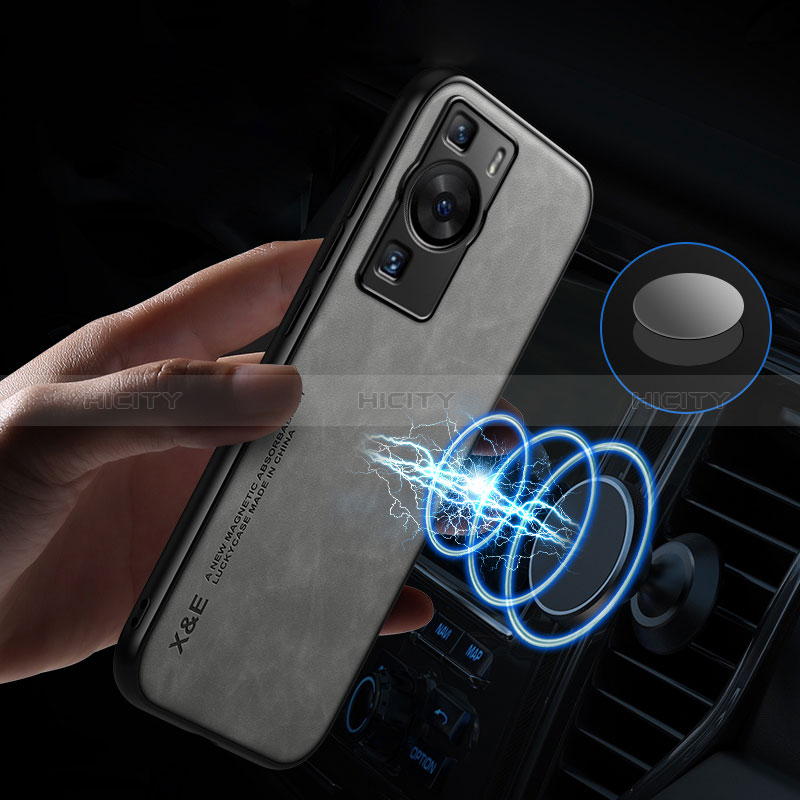 Funda Lujo Cuero Carcasa DY2 para Huawei P60 Pro