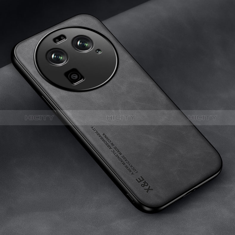 Funda Lujo Cuero Carcasa DY2 para Oppo Find X6 5G Negro