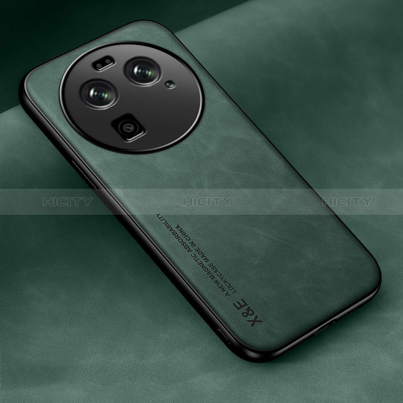 Funda Lujo Cuero Carcasa DY2 para Oppo Find X6 5G Verde