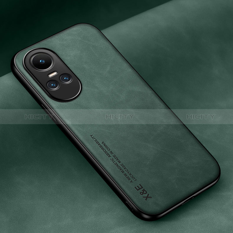 Funda Lujo Cuero Carcasa DY2 para Oppo Reno10 5G Verde