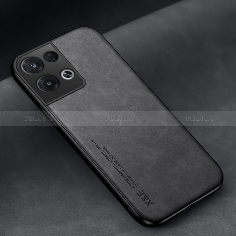 Funda Lujo Cuero Carcasa DY2 para Oppo Reno9 Pro+ Plus 5G Negro