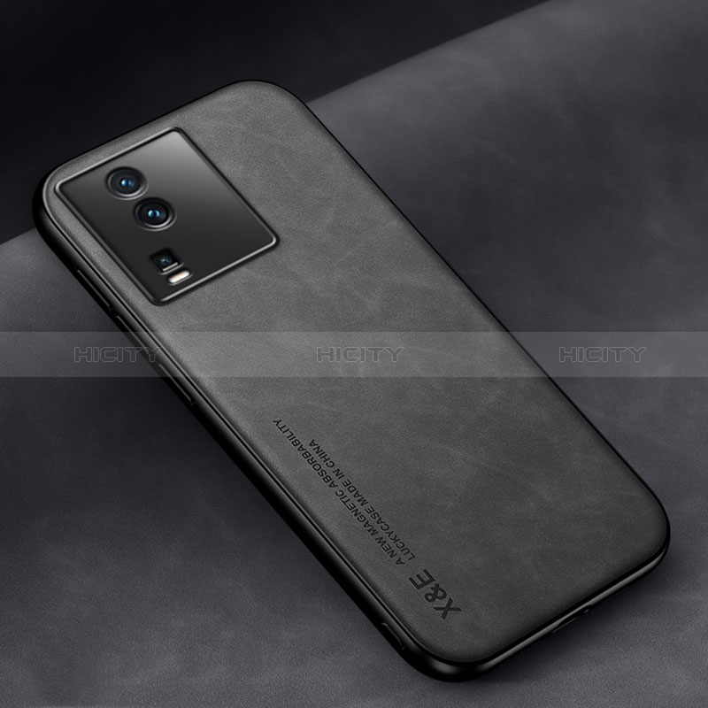 Funda Lujo Cuero Carcasa DY2 para Vivo iQOO Neo7 SE Negro