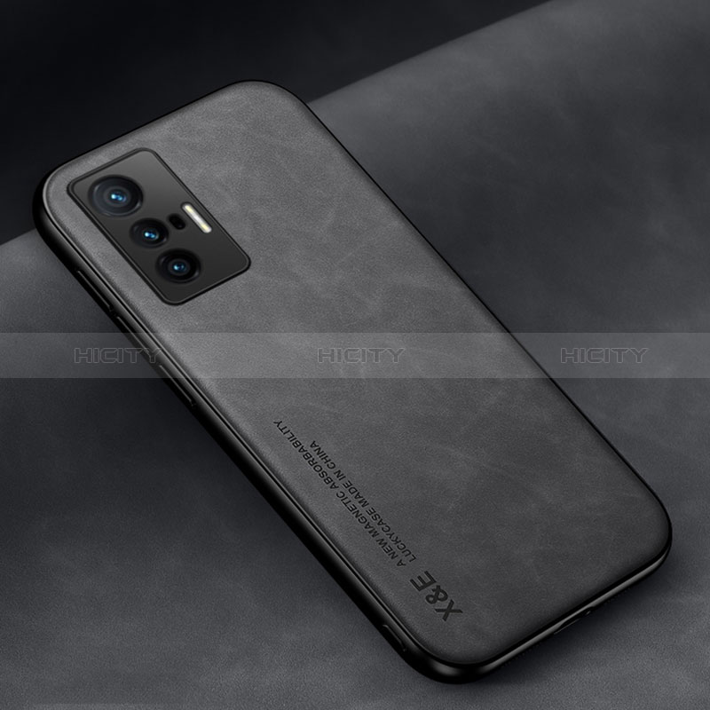 Funda Lujo Cuero Carcasa DY2 para Vivo X70 5G Negro