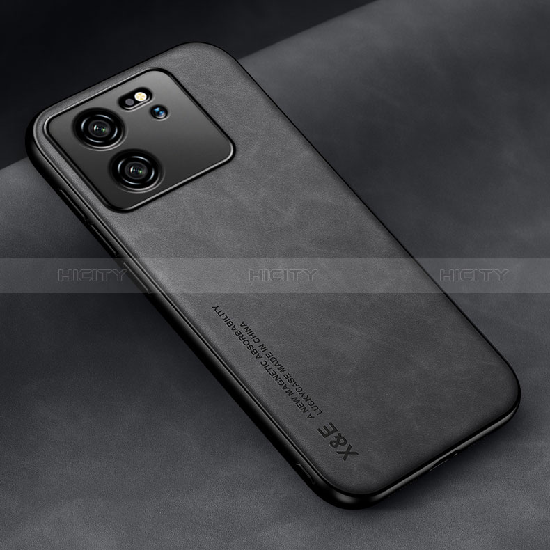 Funda Lujo Cuero Carcasa DY2 para Xiaomi Mi 13T 5G Negro