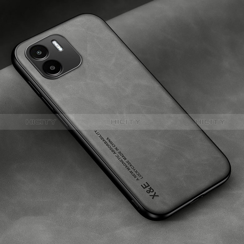 Funda Lujo Cuero Carcasa DY2 para Xiaomi Poco C51 Gris