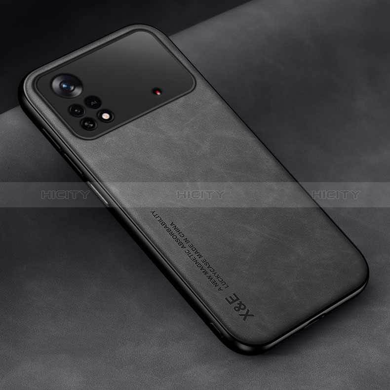 Funda Lujo Cuero Carcasa DY2 para Xiaomi Poco X4 Pro 5G Negro