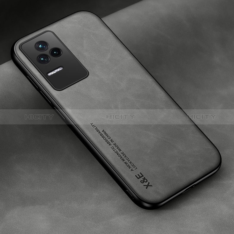 Funda Lujo Cuero Carcasa DY2 para Xiaomi Redmi K50 5G Gris