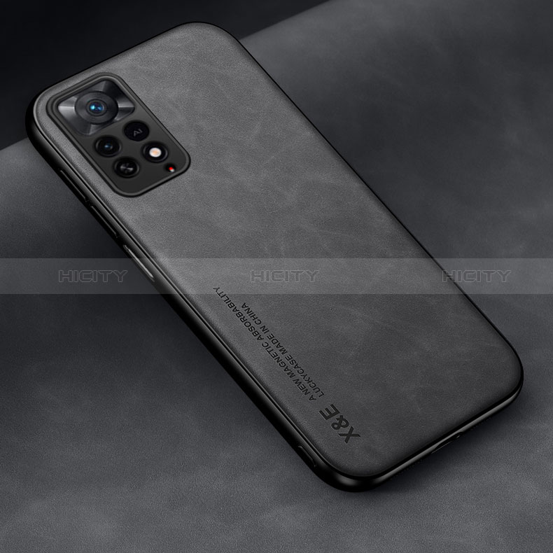 Funda Lujo Cuero Carcasa DY2 para Xiaomi Redmi Note 11 Pro 4G Negro