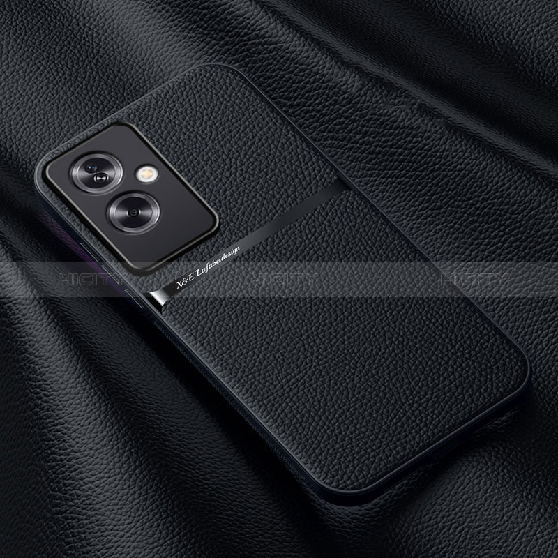 Funda Lujo Cuero Carcasa DY3 para Oppo A2 5G Negro