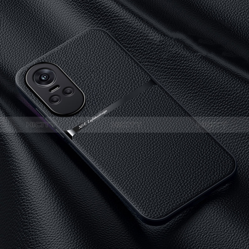 Funda Lujo Cuero Carcasa DY3 para Oppo Reno10 5G Negro