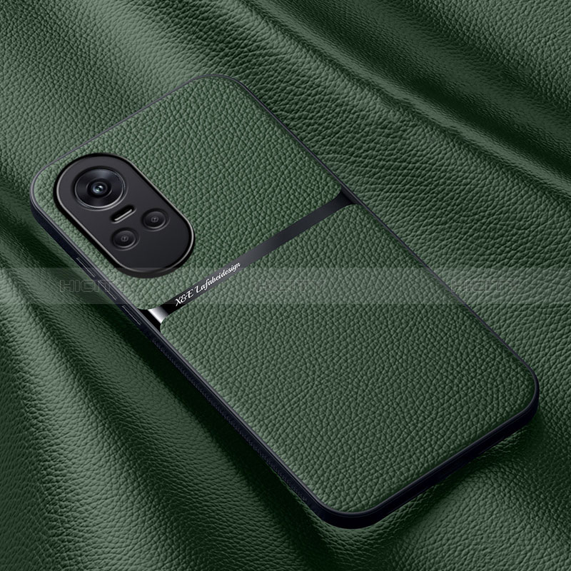 Funda Lujo Cuero Carcasa DY3 para Oppo Reno10 Pro 5G Verde