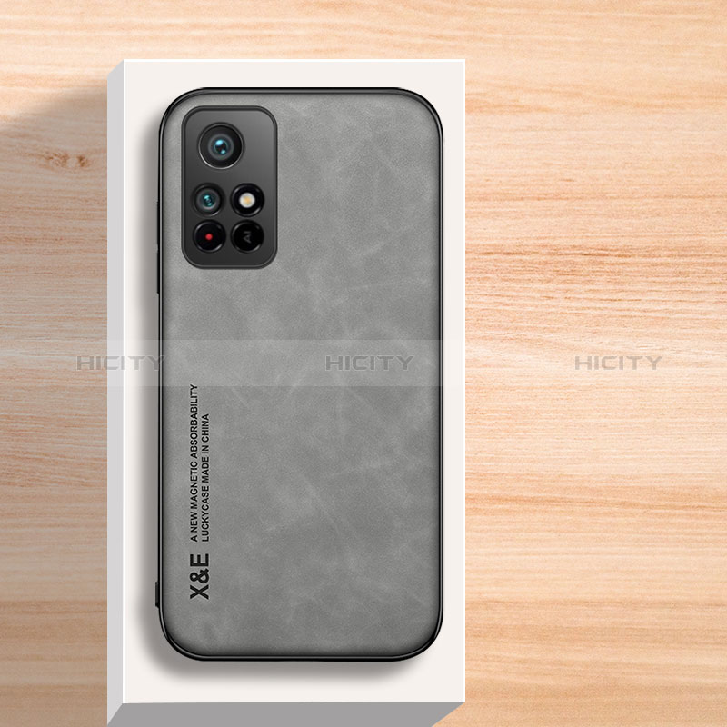 Funda Lujo Cuero Carcasa DY3 para Xiaomi Redmi Note 11 Pro+ Plus 5G Gris