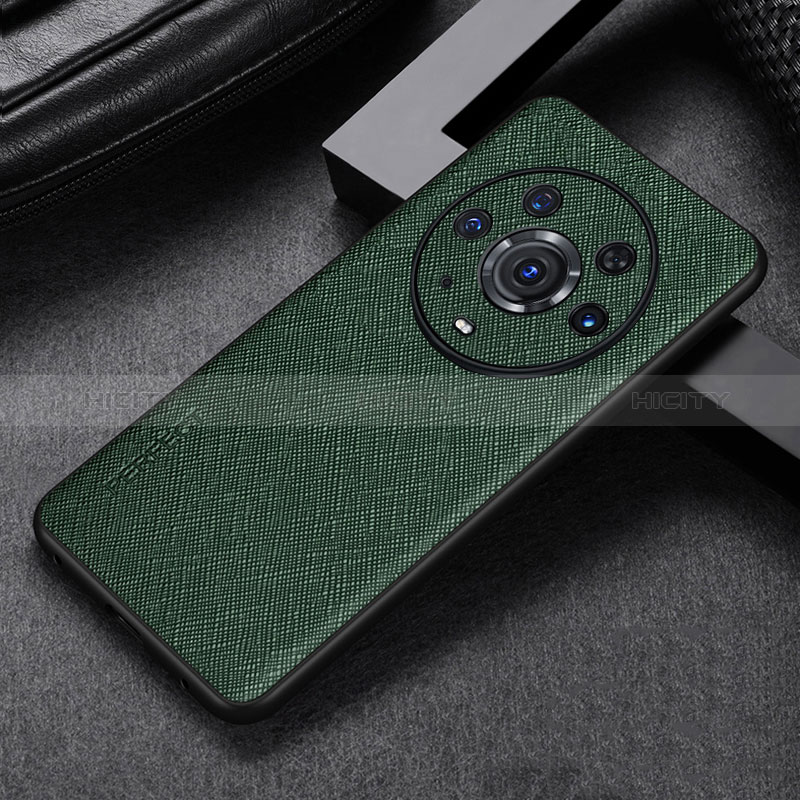 Funda Lujo Cuero Carcasa GS1 para Huawei Honor Magic3 Pro 5G Verde