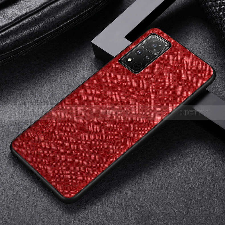 Funda Lujo Cuero Carcasa GS1 para Huawei Honor V40 5G Rojo