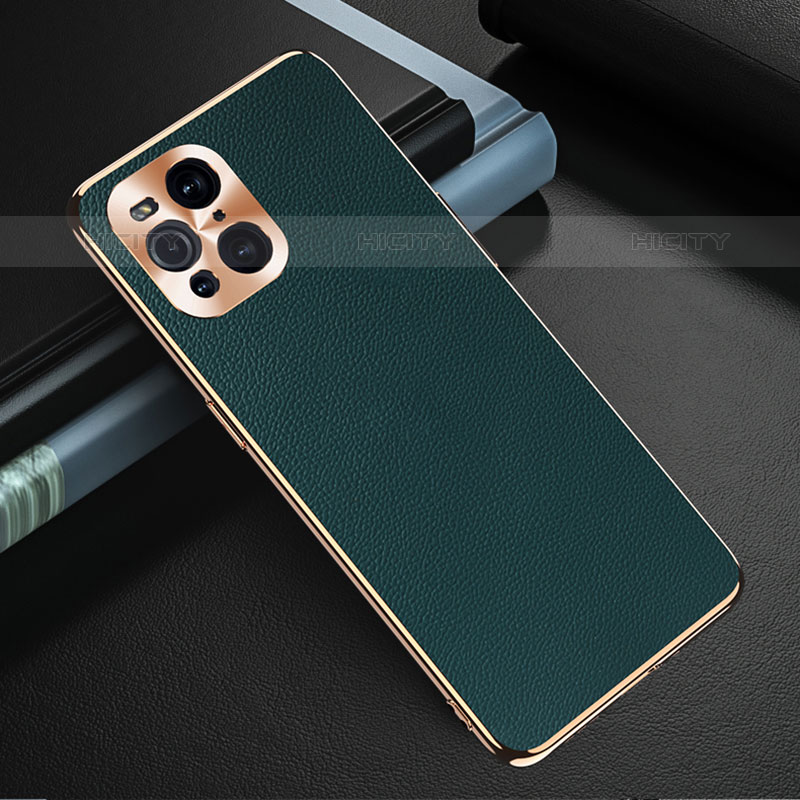 Funda Lujo Cuero Carcasa GS1 para Oppo Find X3 Pro 5G