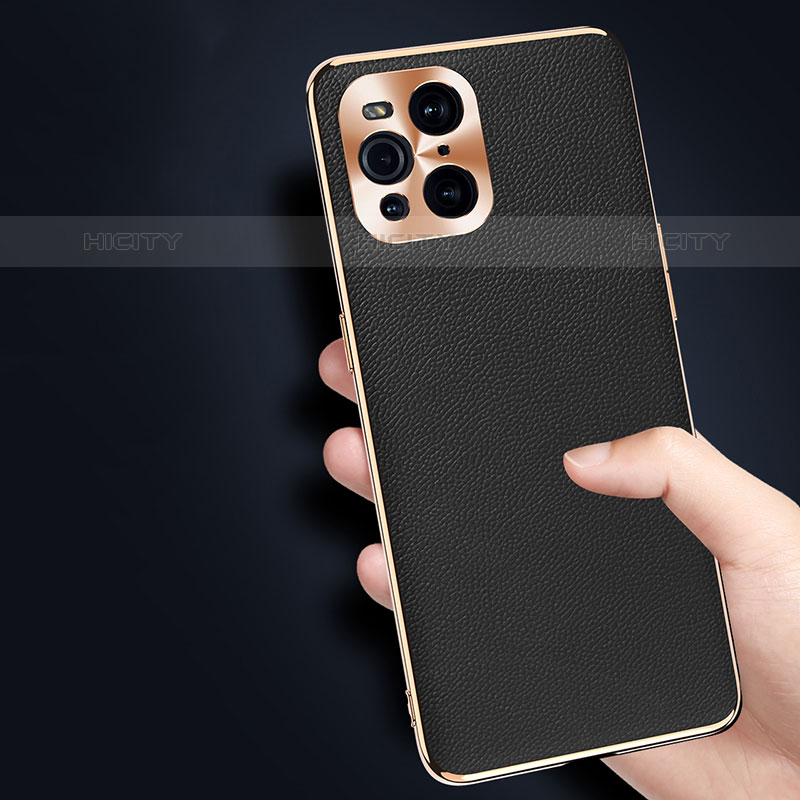 Funda Lujo Cuero Carcasa GS1 para Oppo Find X3 Pro 5G